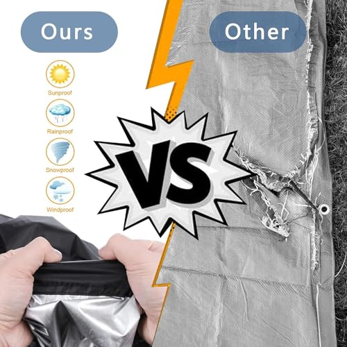 20 Mil Black Waterproof Tarp 5×7ft Heavy Duty Canvas Cover for Outdoor All Weather Oxford Tarpaulin for Truk Bed Roof, Boats, Pool, Woodpile, Robust, Rip & Tear Proof - size: 5x7ft