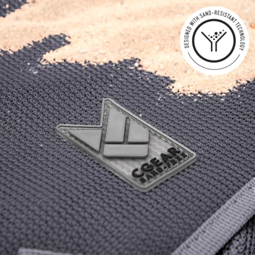 CGEAR Original Sand-Free Outdoor Camping Mat – Beach, Picnic & Camping Ground Mat with Carry Pouch - color: Boulder Gray, size: 12' x 12' (Square)