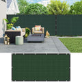 LITA 3' x 161' Garden Privacy Fence Screen Cover (HDPE) UV Protection Weather-Resistant Heavy Duty Shade Cover for Deck, Patio, Backyard, Outdoor Pool, Porch, Railing, Dark Green, Customizable - size: 3 x 161 Feet