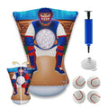 Pitching Target for Kids – Double-Sided Baseball Training Equipment for Indoor & Backyard Baseball Practice, Inflatable Strike Zone with Balls & Pump, Ages 3+