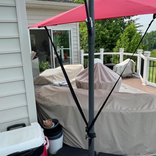 Umbrella Wind Stabilizer Straps,Fixed Strap for Large Outdoor Umbrella,Adjustable and Reusable Cantilever Parasol Wind Straps