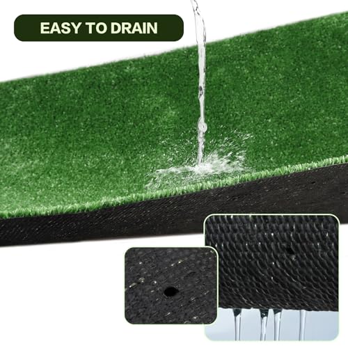 FREADEM Artificial Grass Turf Lawn, 4FTx6FT Indoor Outdoor Garden Patio Landscape Synthetic Grass Mat Party Carpet, Fake Grass with Drainage Holes, Customized Sizes, Soft for Kids and Pets - size: 4' x 6'