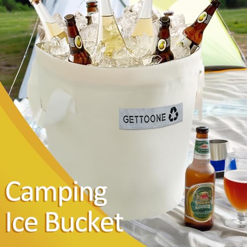 All-in-One Party Cooler Bag with Folding Design and Insulated Compartments -GETTOONE Ideal for Tailgating and Outdoor Events! - size: 17.8 x 17.8 inch