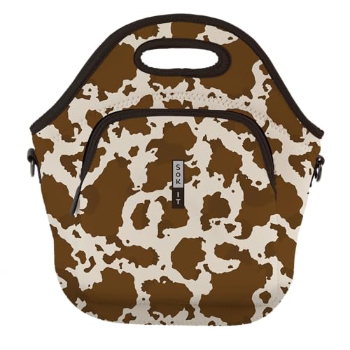 Sok It LunchTote Zippered Bag Insulated Neoprene Caddy (Cowgirl, X-Large 6.5 Quart Lunch Tote) - color: Cowgirl, size: X-Large 6.5 Quart Lunch Tote