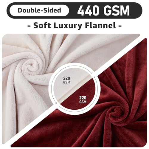 LOOBANI Waterproof Blanket for Bed: Reversible Soft Flannel Queen Bed Blanket 80" x 90", Waterproof Dog Blankets for Large Dogs, Spill-Proof Cover for Furniture Protection, Movie Time, Red - color: Red, size: 80" x 90"