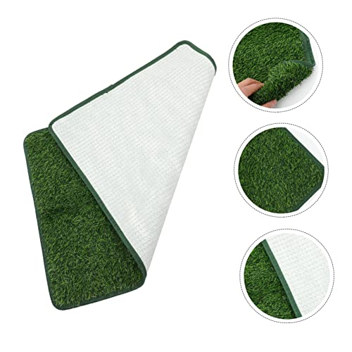 Decorative Fake Grass Pee Pad for Pets Wear-Resistant Artificial Turf Mat for Use for Dog and Cat Training Portable Pet Accessory - size: 71X46X2CM
