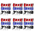 Arroyner 6 Pack Reusable Flatware Sets Knife, Fork, Spoon, Chopsticks, 24Pcs Portable Travel Stainless Steel Tableware Dinnerware with Carrying Case - size: 6Pack-24PCS
