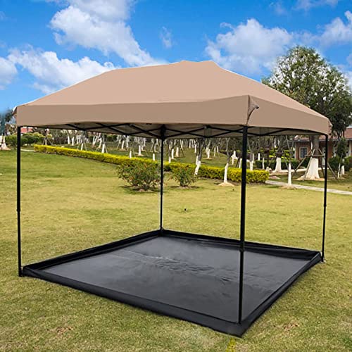 Waterproof Camping Tarp- 9.8 x 9.8ft Tent Footprints 3D Tent Footprint with 4 Ground Stakes & Storage Bag Ground and Floor Sheet Mat Tarps for Picnic Camping Hiking