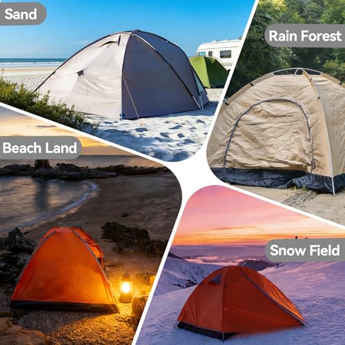 Screw in Tent Stakes 16 Pack Extra Long 14 inch, Heavy Duty Aluminum Ground Anchors with Hex Top for Cordless Drill, Detachable Hooks & T-Handle for Trampoline RV Awning Sand Soft Soil