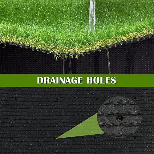 Artificial Garden Grass 5' x 8' (40 Square ft) Fake Grass, Dog Potty Grass, So ft Pet Turf Grass Mat, Non Toxic, Thick Lawn Puppy Potty Training, Dog Mat Pad - size: 5 Ft X 8 Ft