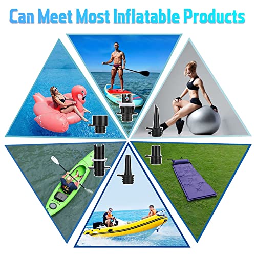 Paddle Board Pump,20PSI High Pressure SUP Electric Air Pump,Dual Stage Inflation SUP Electric Pump for Stand Up Paddle Boards,Boats,Kayak,Inflation & Deflation,12V DC Car Connector - color: Black