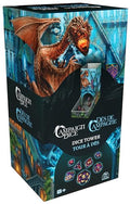 Campaign Dice Tower, Portable 7 Polyhedral Dice Role-Playing Board Games DND Dungeons Dragons MTG Magic The Gathering, for Adults & Kids Ages 8 and up - color: Campaign Dice Tower