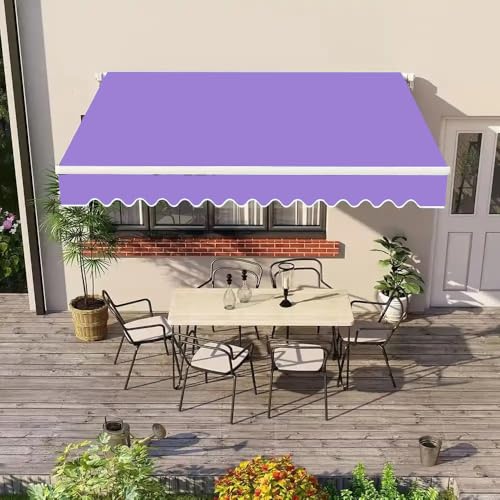 1Yard (60"×36") Marine Waterproof Fabric - Outdoor UV-Resistant Lightweight Durable Ripstop Material, UPF50+ Sun-Protection Blackout for Tarp Tent Camping Canopy, Purple - color: Purple, size: 1 Yard