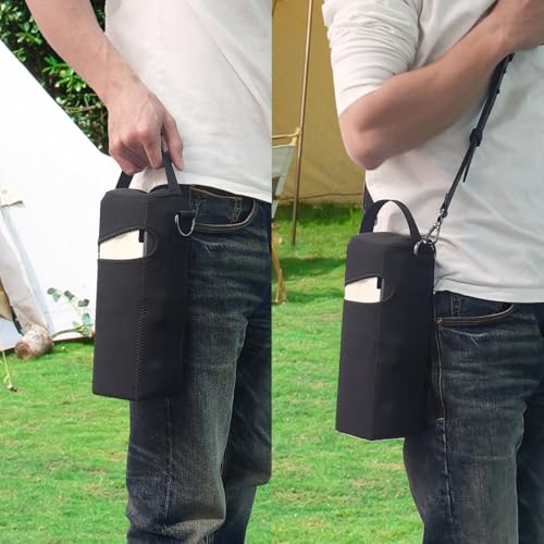 Portable Cassette Stove With Delicate Storage Bag, Foldable Camp Stove Compact Camping Stove, 2200W Folding Butane Gas Burner (Black) - color: Black