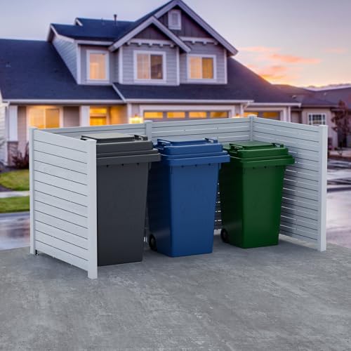 Kozyard Ground Mounting Kit for 4-Panel Privacy Screens – Perfect for Securing to Concrete – Helps Hide Clutter and Keep Your Outdoor Space Neat – Fits Both White & Black Panels - color: Accessory for 4Panels