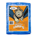 Grizzly Tarps by B-Air 6' x 8' Large Multi-Purpose Waterproof Heavy Duty Poly Tarp with Grommets Every 36", 8x8 Weave, 5 Mil Thick, For Home, Boats, Cars, Camping, Protective Cover, Blue - size: 6X8
