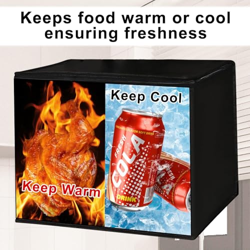 JNYONG 2 Pack Insulated Reusable Grocery Shopping Bags with zippered top,Food Delivery Bag,Collapsible Cooler Bag for Frozen Foods - size: 2 Pack