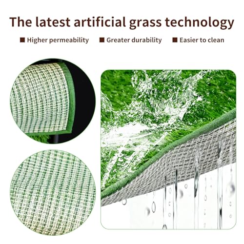 Dog Grass Pee Pad for Training, 28.1"x 18.1" Reusable Washable Replacement Artificial Grass for Potty Tray, Indoor/Outdoor Turf Grass (2 PCS) - size: 28.1×18.1 Inch(pack of 2)