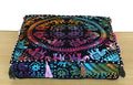 ICC Large Square Cotton Mandala Cushion Cover Hippie Ottoman Pouf Cover Daybed Floor Pillow Cover with Heavy Duty Zipper Seating Ottoman Poufs Dog-Pets Bed (Multi UP Elephant, 18" Square) - color: Multi Up Elephant, size: 18" x 18" (Pack of 1)