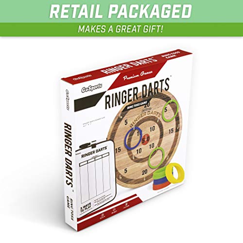 GoSports Ringer Darts Toss Game - Indoor Outdoor Hook Ring Toss Set