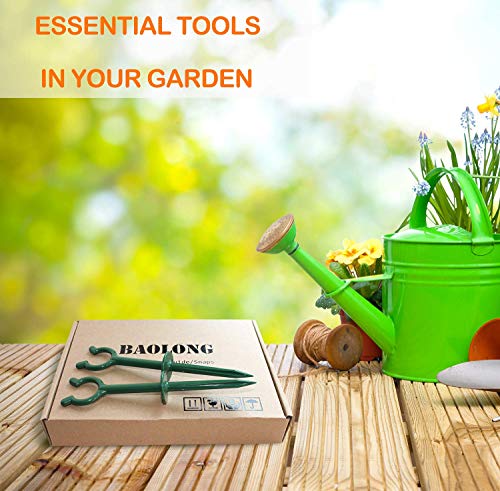 Garden Hose Guide Stakes Set of 10 - Heavy Duty 3/4” Hose Holder Spike for Lawn & Plant Saver, Yard Soaker Support, Durable Kink-Free Watering (Fit 3/4”Hoses) - size: Fit in 3/4’’ Hoses,10pcs