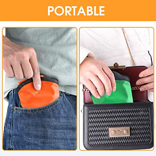 Mototo 15 Pieces Foldable Flying Disc Fans with Bag Folding Pocket Toy Set for Kids Fun Birthday Party Favors Summer Outdoor Activity Game Christmas Halloween, 5 Colors