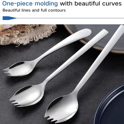 6-Pack Mini Stainless Steel Sporks, Back to school lunch supplies Fruit Appetizer Dessert Salad Flatware Set, 5.9-Inch Long(S) - size: 5.6