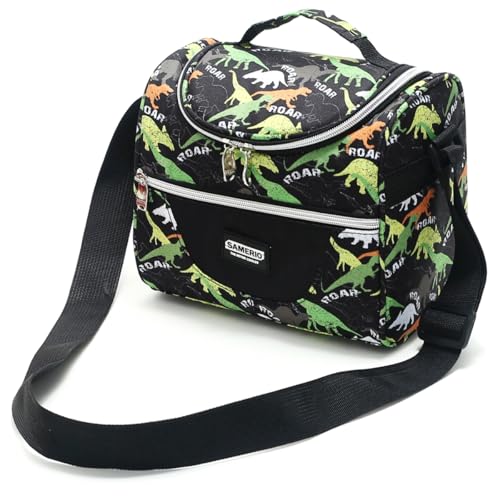 Lunch Bag insulated Lunch Box Cooler Bento Bags for Work with Adjustable Strap - color: 7L Black003