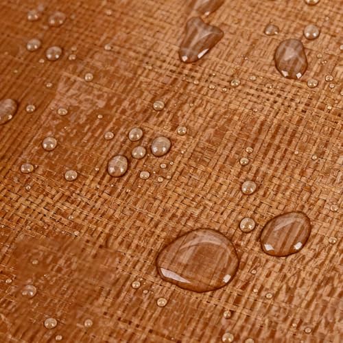 Heavy Duty Double Waterproof Poly Tarp, Brown, 30x40 Feet, 10mil Thick Polyethylene, Perfect for Outdoor Use, Camping Storage Boat Bikes Vehicles