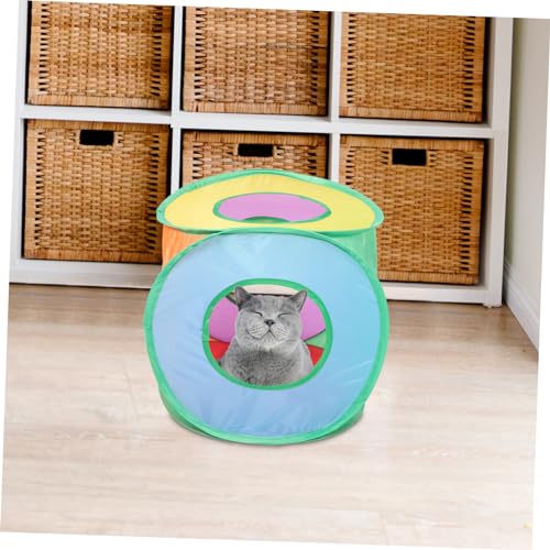 Foldable Cat Tent Outdoor Popup Sun Shelter House for Pets Non-Woven Fabric Square Shape Portable Design for Cats and Dogs Easy Setup Lightweight