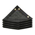 Amgo 4' x 10' Black Shade Cloth with Grommets - 90% Sunblock, Durable Mesh Fabric Tarp for Dog Kennel Cover, Greenhouse, Fence Privacy Screen, Chicken Coop & Pet Playpen (We Make Custom Size) - color: Black, size: 0 4' x 1 0'