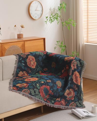 Erke Chair Recliner Cover Boho Throw Blanket Hippie Living Room Decor Wall Hanging Tapestry Outdoor Picnic Camping Rug Mattress Beach Towel Sofa Furniture Slipcover Bohemian 50”x70” The Sunset Coral - color: The Sunset Coral