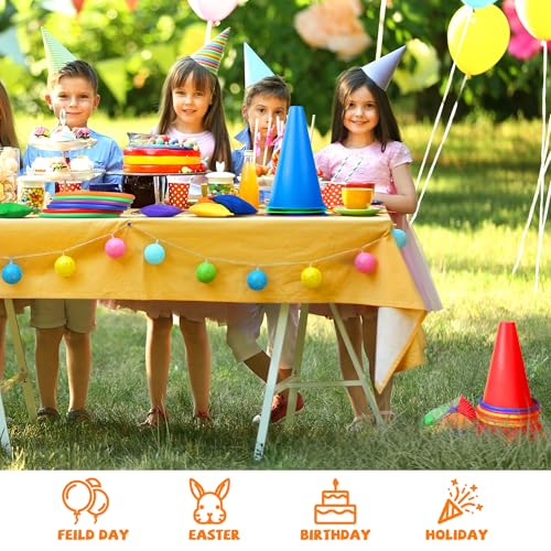 31 PCS Christmas Carnival Games, 3 in 1 Indoor Outdoor Bean Bag Ring Toss Games for Kids Birthday Party, Plastic Soft Cones Yard Lawn Game for Family Party Kid's Gift
