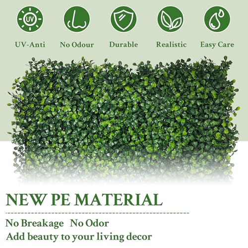 Artificial Ivy Privacy Fence Screen,72" x128 (64 SQFT) 4-Layer Leaf UV-Anti Faux Greenery Boxwood Backdrop Ivy Vine Leaf Fence Panels for Outdoor, Indoor, Garden, Backyard and Decor - color: Boxwood, size: 72"x128"