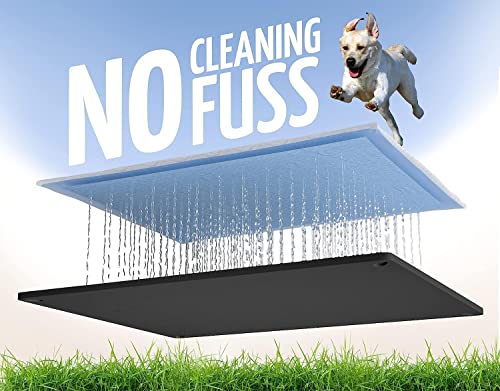 Skywin TidyFriend 2 Pk Pee Pad Holder Tray for 30” x 23” Pee Pads with Corner Lock Holes, Raised Edges, Non-Spill, Easy to Clean Silicone Dog Potty Tray Holder, for Indoor Floor Protection (Black) - color: Black, size: 30 X 23 Inches - 2 Pack