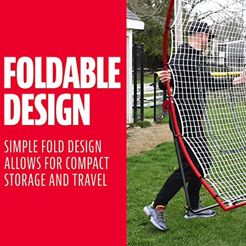 Franklin Sports Baseball Rebounders + Pitchback Nest - Pitch Return Trainer + Rebound Net with Attachable Pitching Target- All Angle Fielding Rebound Net for Grounders + Pop Flies - style: 68 x 44 inch
