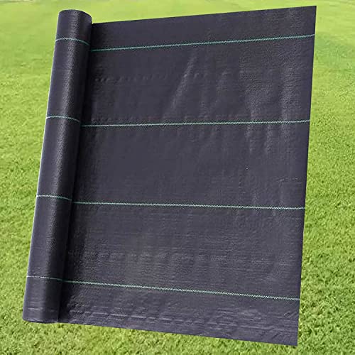 Weed Barrier Landscape Fabric Heavy Duty, Weed Block Horticultural Floor Covering Mat, Bottom Woven Geotextile, Commercial Lane Fabric 3 x 300 FT - size: 3 x 300 FT