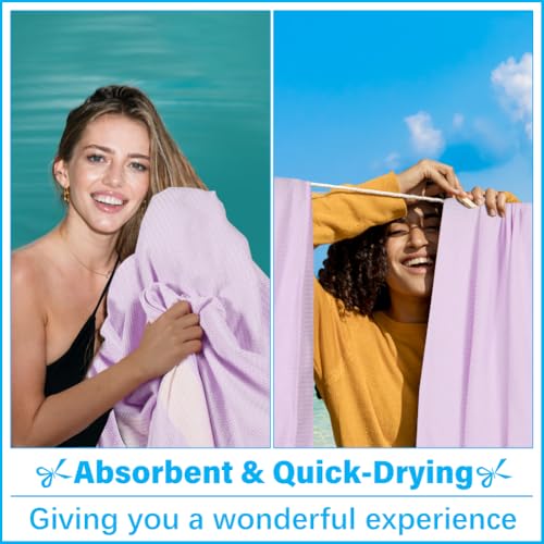 Vikumond Oversized Turkish Beach Towel Blanket XXL Cotton Sandproof Towels Boho Woven Extra Large Big Sand Free Giant Throw Blankets Huge Quilt XL Picnic Camping Necessities Cloud for Adult Gifts - color: Cten Purple, size: XXXL(88x82 IN,224x208 CM)