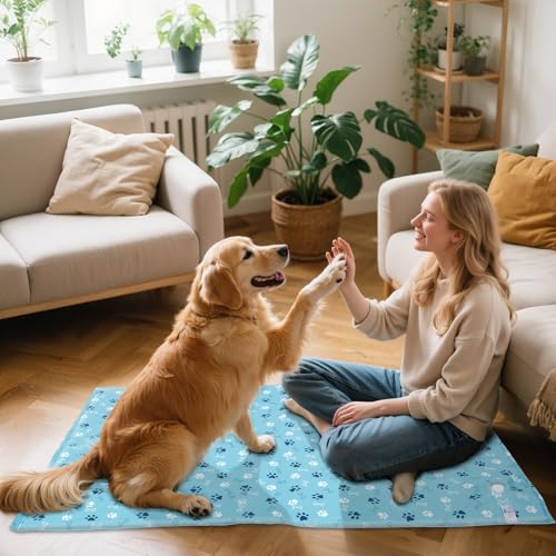 Ownpets Dog Cooling Mat, XX-Large 47 x 31 Inch Thick and Waterproof Cooling Pad for Summer, Water-Filled Pet Mat for Large Dogs, Leakproof Design for Crate, Bed, Sofa, Floor and Car Seat - size: Xx-large