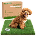 Washable Artificial Grass Pads for Dogs, 2-Pack 23x23 inch Reusable Turf Mats, Realistic Grass for Indoor Puppy Potty Training. - size: 2PCS | 23*23