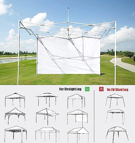 SCOCANOPY 2PCS SideWall with Window for 10x10 Canopy Frame (10X10, Purple) - color: purple, size: 10X10