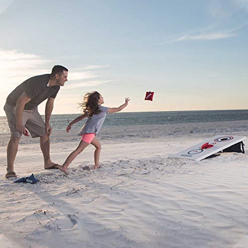 Lifetime Heavy Duty Cornhole, Ladder Golf Game and Table Combo Set