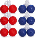 KH Ladderball Balls Set Replacement Balls Ladder Toss Game Balls Soft Golf Balls Safe for Kids(6 Pack) - color: Red,Blue
