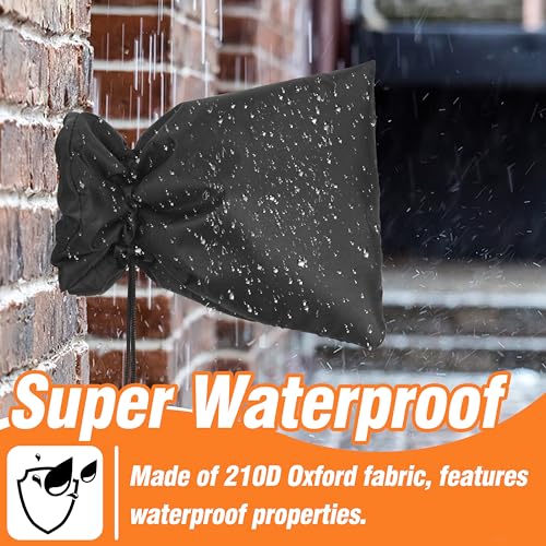 Gardzen 4 Packs XL Outdoor Faucet Cover for Winter Freeze Protection, Spigot Covers Winter Insulated, Hose Big Cover 8" W x 10" H - size: 4-Pack 8" W x 10" H