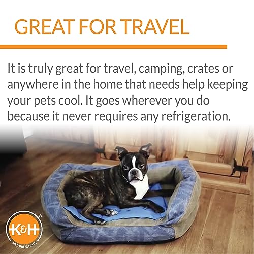 K&H Pet Products Coolin' Pet Pad Blue Small 11 X 15 Inches - size: Small (11 in x 15 in)