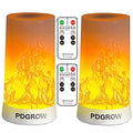 LED Flame Lights with Remote Timer, Flame Lamp 4 Modes USB Rechargeable Fire Lights Indoor Campfire Outdoor Decorative Lantern Hanging Lamps Fireplace Romantic Light for Home Party Camping Bar - size: Remote Control - 2PCS