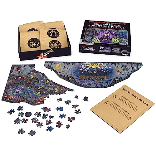 Dungeons & Dragons, Build and Explore Adventure Puzzle, DND Adult Puzzles, Dungeons and Dragons 1000 Piece Puzzles for Adults and Kids Ages 12+ - color: Build and Explore 1000pc Puzzle