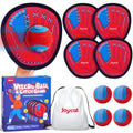 JoyCat Toss and Catch Ball Game for Kids, 4 Paddle Sticky Ball Set, Toddler Baseball Catch Toy, Outdoor Game for Beach, Yard&Camping, Family Sports Easter Basket Stuffer Gift for Boys Girls Ages 3-12 - style: 4 Paddles 4 Balls
