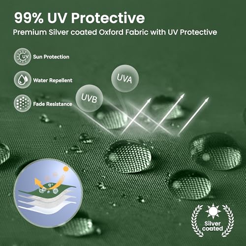 PHI VILLA 10x10ft 1-Person Setup Pop Up Canopy Tent Instant Portable Shelter w/ 1-Button Push, Case, 4 Weight Bags - Green - color: Green, size: 10×10 one push