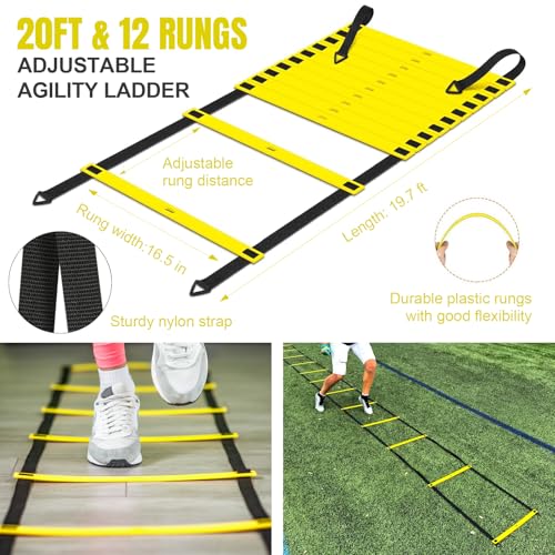 Pro-Grade Kids Backyard Soccer Goal, Tear-Resistant 5-Layer Polyester Soccer Net & 10mm Poles for Maximum Durability, 4x3ft/6x4ft/7x5ft, Pop Up Portable Soccer Training Equipment Set with Size 4 Ball - size: 6 ft x 4ft, style: Yellow